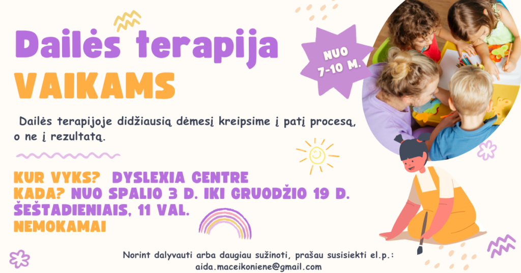 KVIEČIAME į MENO tyerapijos užsiėmimus. NEMOKAMAI